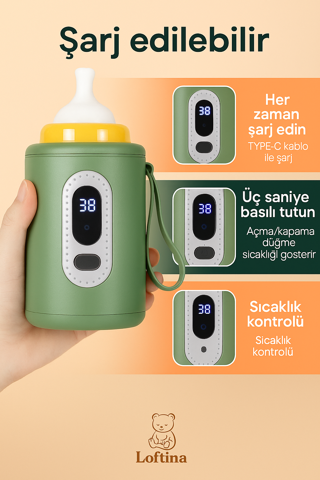 Biberon Isıtıcı Kılıf